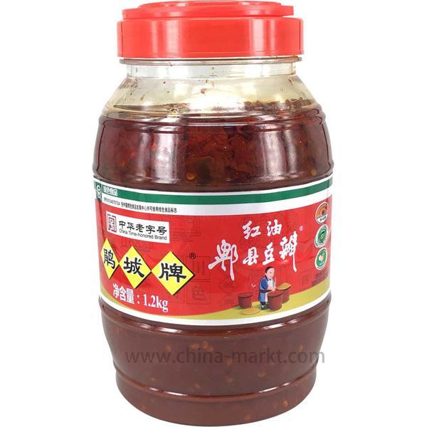 鹃城牌 红油郫县豆瓣 1.2公斤 /Saubohnen Sauce in Chili Öl 1200g JUAN CHENG