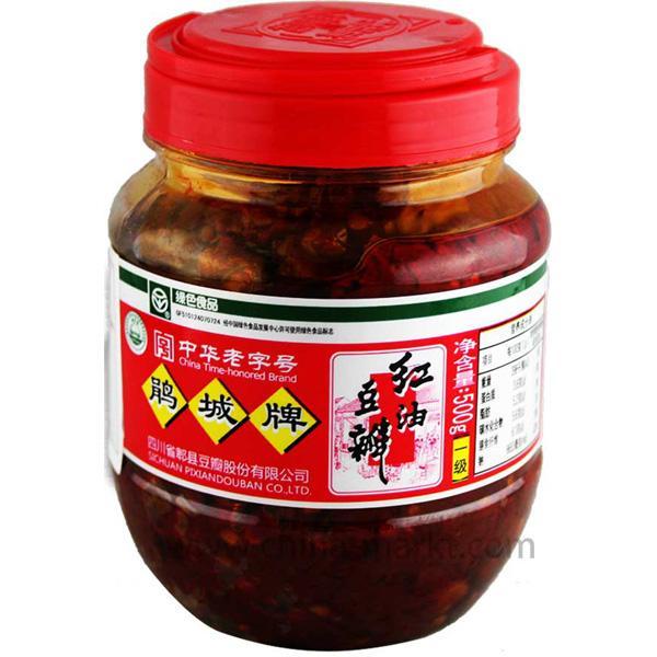 鹃城牌 红油郫县豆瓣 500克 /Bohnen Sauce in Chili Öl PIXIAN 500g
