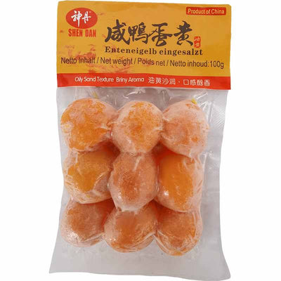冰冻-Tiefgefroren! 神丹咸鸭蛋黄 9个 /Enteneigelb eingesalzt 100g SHENDAN