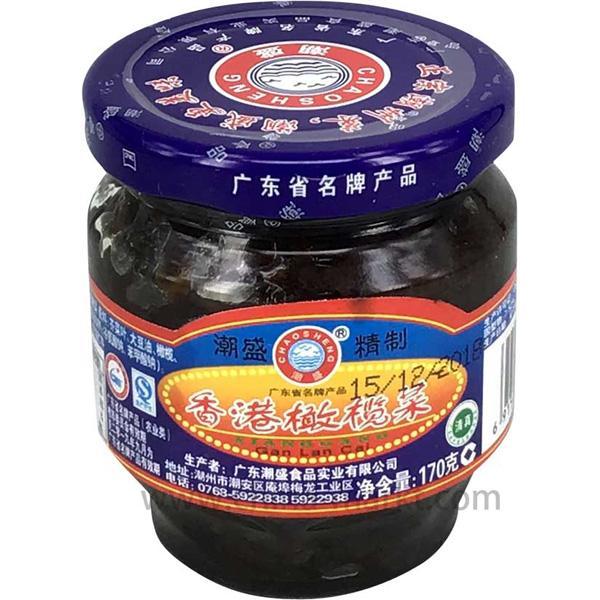 潮盛 香港橄榄菜 170克 /ChaoSheng Marinierte Oliven 170g