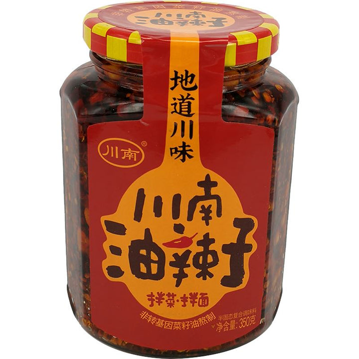 川南 油辣子 拌菜拌面 326克 /Chili-Oil Gewürzsoße für Nudeln und Salate 326g ChuanNan