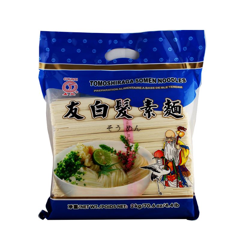 春丝 友白发素面 2公斤 /Tomoshiraga Somen Nudeln 2000g CHUNSI