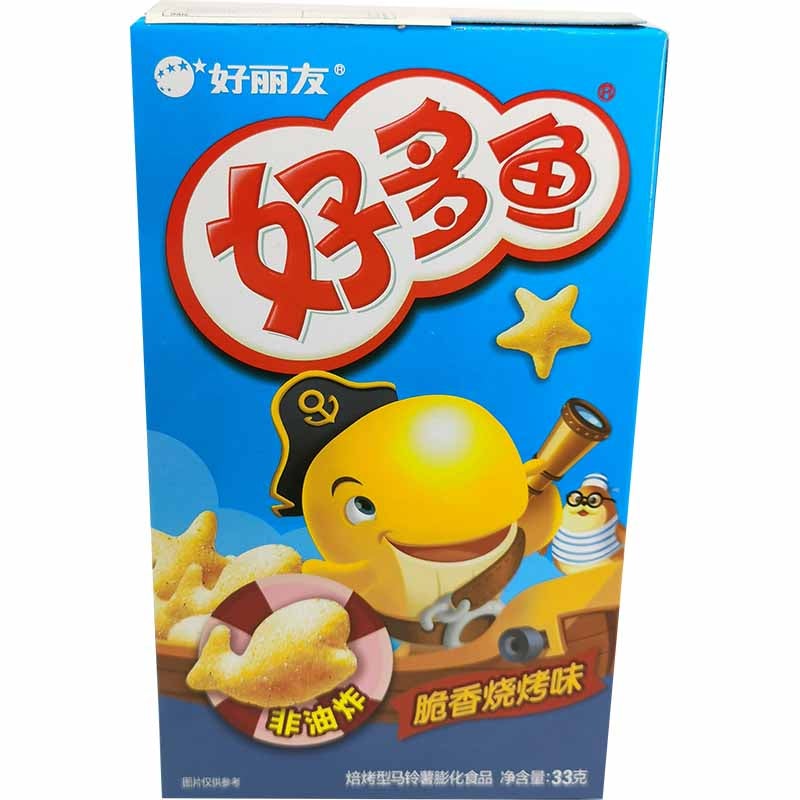 好丽友 好多鱼脆香烧烤味 33克 /knusprige Keks mit Grillgeschmack 33g HLY HDY