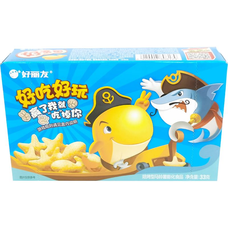 好丽友 好多鱼脆香烧烤味 33克 /knusprige Keks mit Grillgeschmack 33g HLY HDY