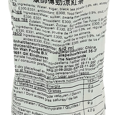 康师傅 冰红茶 劲凉 500毫升 /Getränke Eis Tee 500ml MASTER KUNG