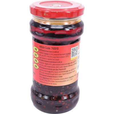 老干妈 风味豆豉 油制辣椒 280克 /Schwarze Sojabohnen gesalzen 280g LGM