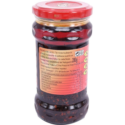 老干妈 风味豆豉 油制辣椒 280克 /Schwarze Sojabohnen gesalzen 280g LGM