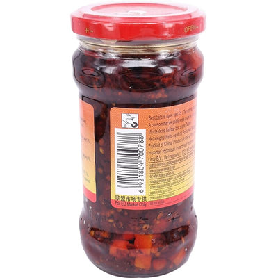 老干妈 辣三丁油辣椒 280克 /Geschmack Chilli-Sauce 280g LaoGanMa