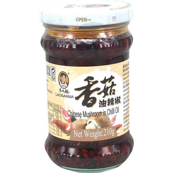 老干妈 香菇油辣椒 210克 /Pilze mit Chili in Sojaöl 210g LaoGanMa