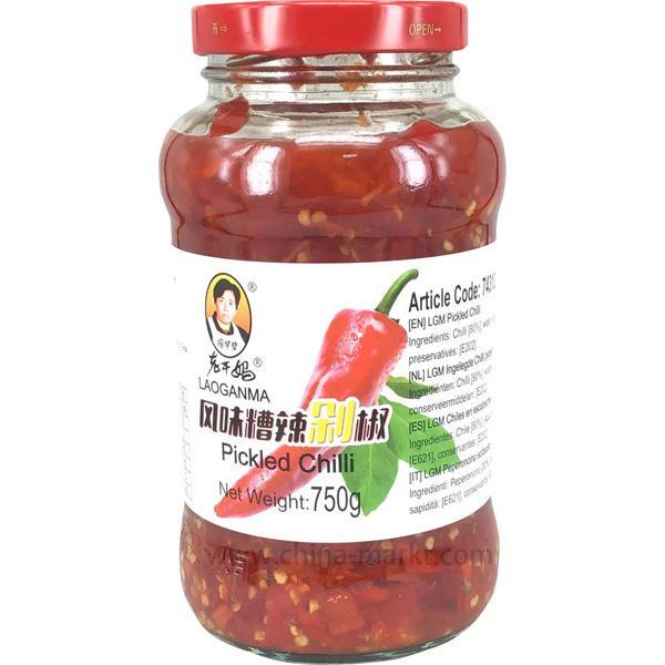 老干妈 风味糟辣椒 750克 /Pickled Chili Sauce LaoGanMa 750g