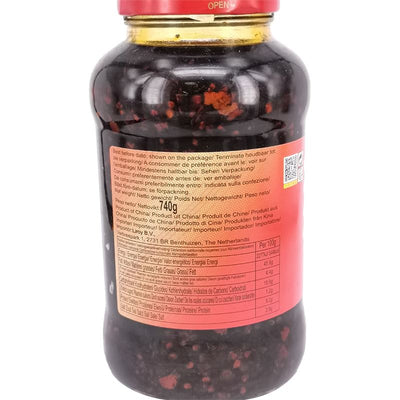 老干妈 风味豆豉油辣椒 740克 /Schwarze Sojabohnen Gesalzen 740g LGM
