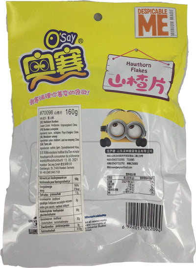 奥赛 山楂片/Aosai Weißdorn Bonbon 160g