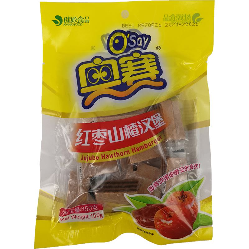 奥赛 红枣山楂汉堡 150克 /Rote Dattel Weißdorn - Jujube Hawthorn Hamburer 150g O&