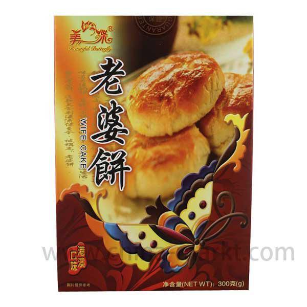 美蝶牌 港澳口味 老婆饼 300克 /Ehefrauenkuchen 300g Butterfly Brand