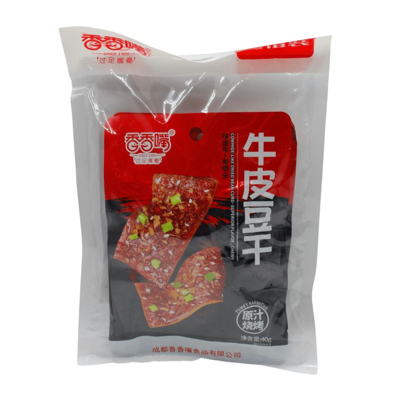 香香嘴 牛皮豆干 原汁烧烤味 40克 /al dente Harttofu BBQ-geschmack 40g JOVTOFU