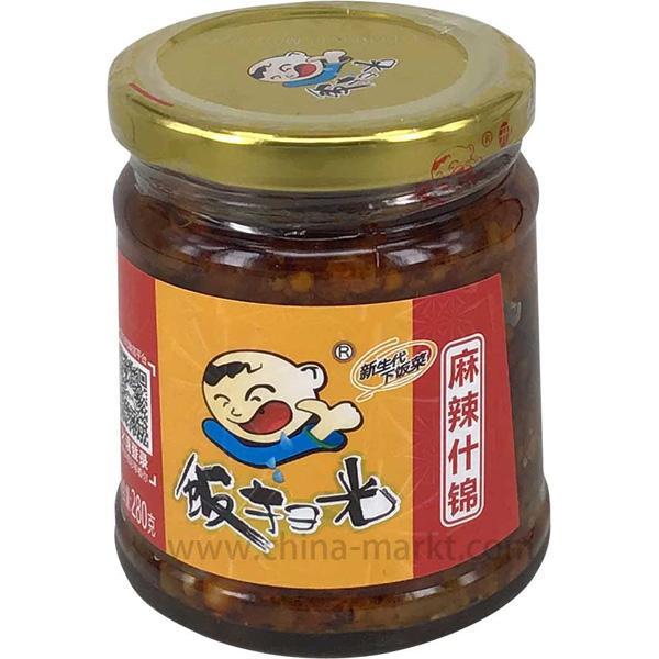 饭扫光 麻辣什锦 280克 / Szechuanpfeffer eingelegte Gemüse Mix Scharf 280g