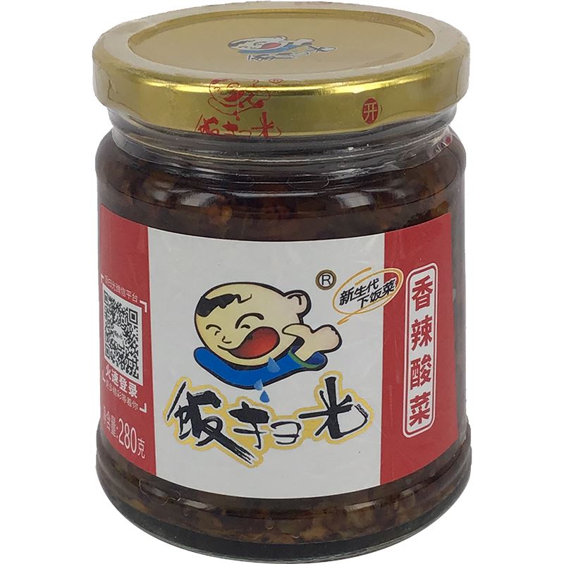 饭扫光 香辣酸菜 280克 /Konservierte Sauerkohl 280g FANSAOGUANG