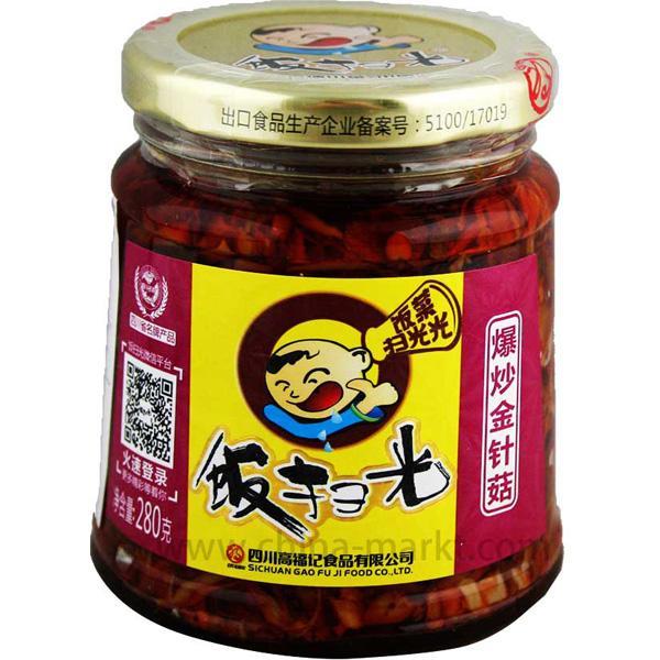 饭扫光 爆炒金针菇 280克 /Winterpilz eingelegt 280g FANSAOGUANG