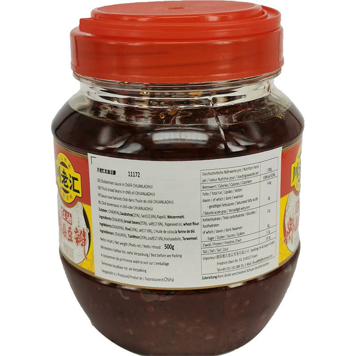 川老汇 红油郫县豆瓣 500克 /Bohnen Paste mit Chiliöl 500g CLH