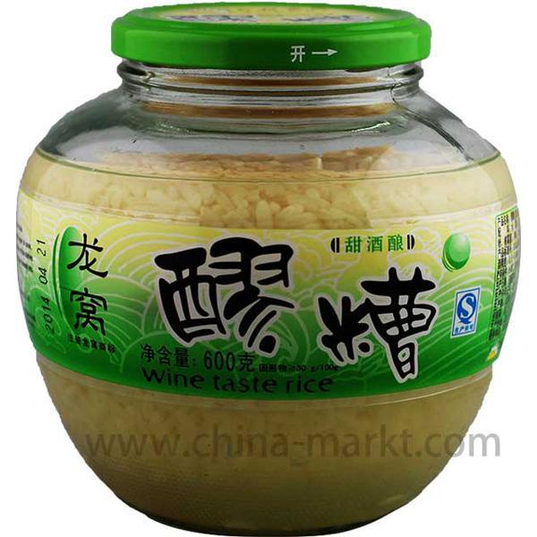巨龙 龙窝 甜酒酿 醪糟 600克 /Süsse Reissuppe Soße mit fermentiertem Reis 600g JULONG
