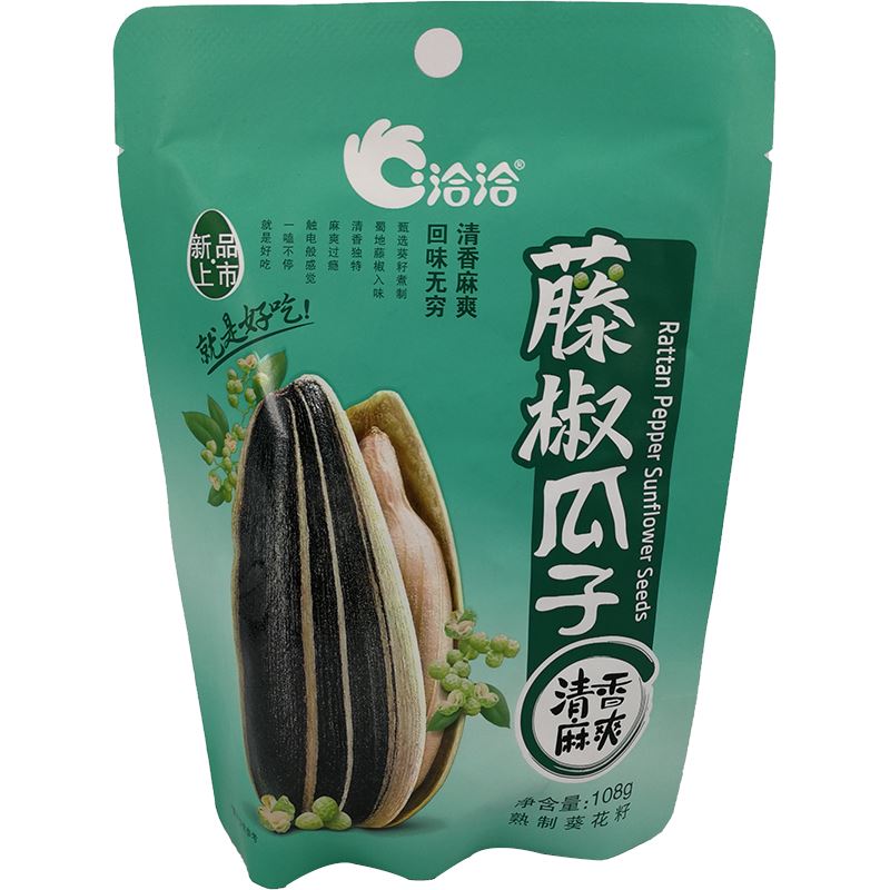 洽洽 藤椒瓜子 108克 /Sonnenblumenkerne in Schale mit Sichuan Grünpfeffergeschmack 108g
