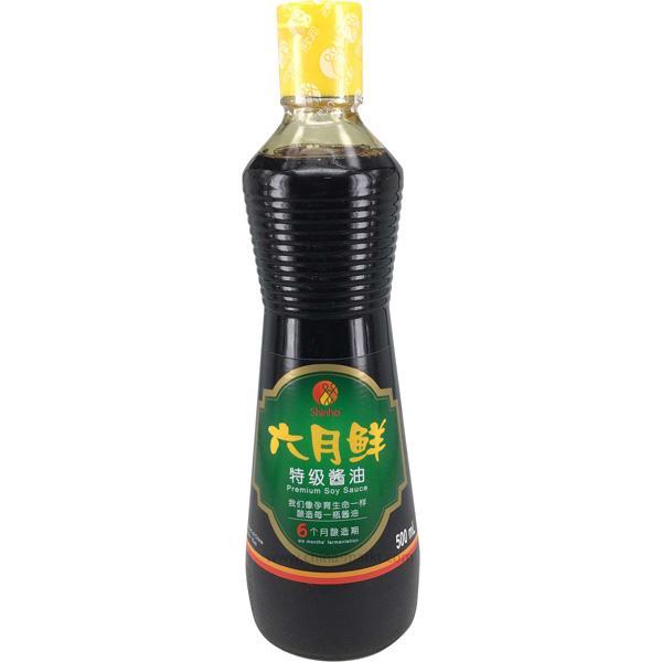 欣和 六月鲜特级酱油 500毫升 /Premium Soyasoße 500ml Shinho Juni
