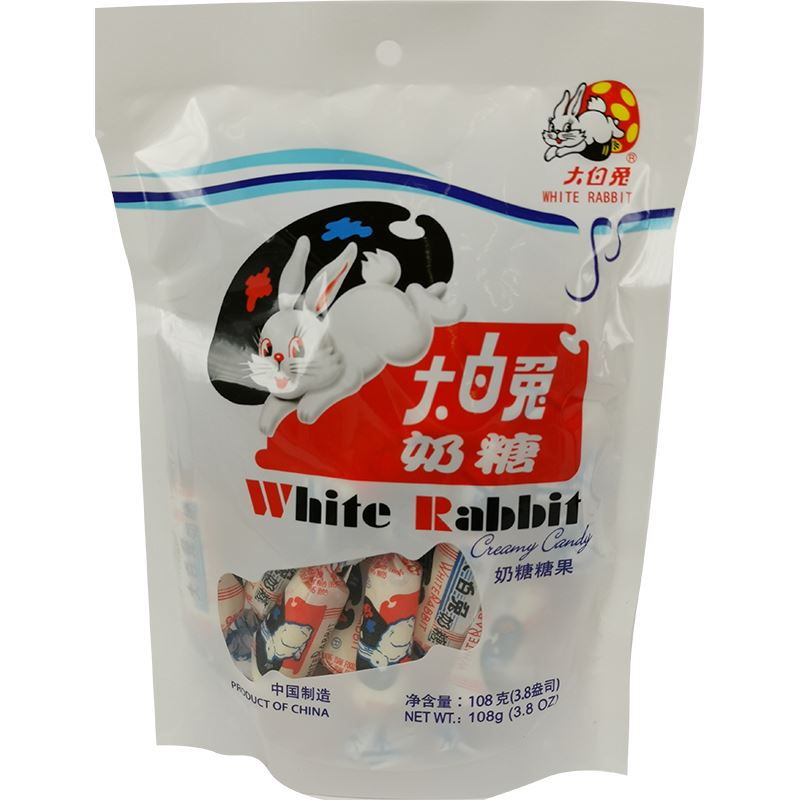 大白兔 奶糖糖果 108克 /Cremige Bonbons WHITE RABBIT 108g
