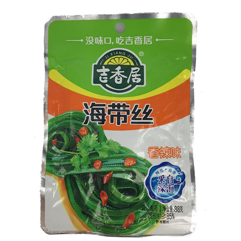 吉香居 海带丝香辣味 88克 /Scharf Seetang 88g JiXiangJu