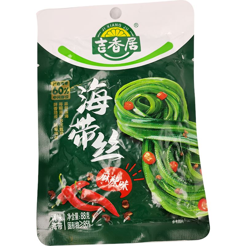 吉香居 海带丝麻辣味 88克 /Seetang-Zubereitung sauer-scharf 88g JiXiangJu