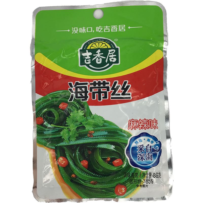 吉香居 海带丝麻辣味 88克 /Seetang-Zubereitung sauer-scharf 88g JiXiangJu