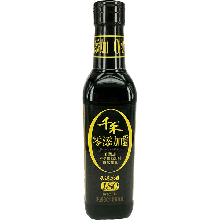 千禾 零添加酱油180天 御藏本酿酱油 500毫升 /Null Zusatzstoffe Light Sojasauce 180 Tag 500ml QIANHE