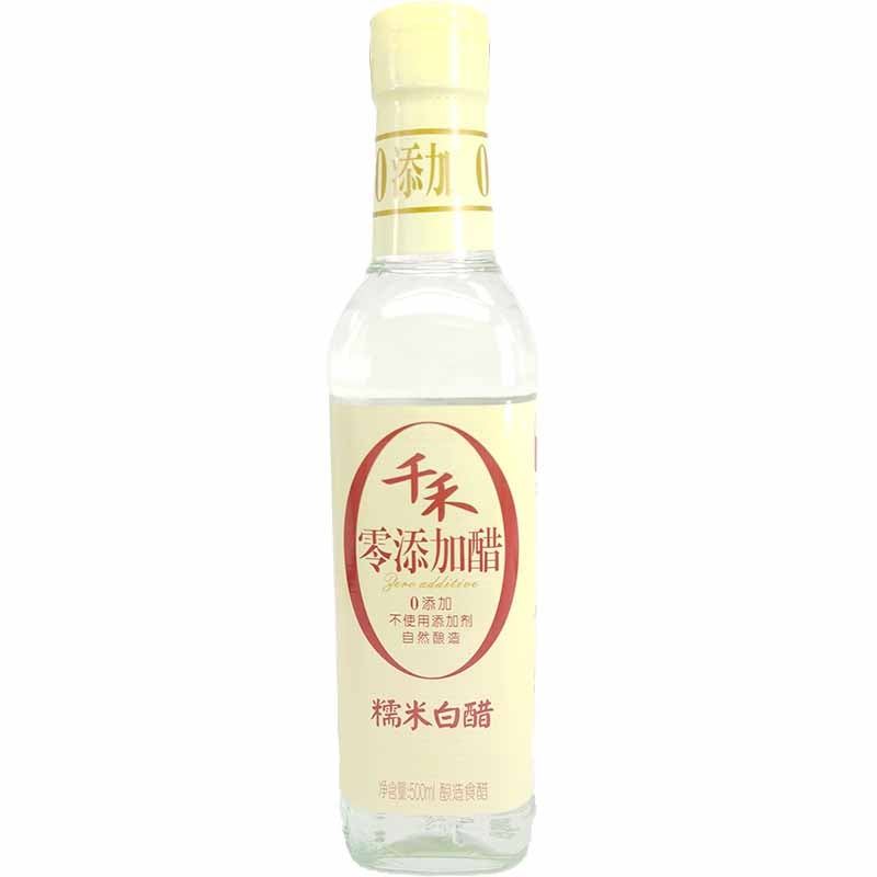 千禾 零添加醋 糯米白醋 500毫升 /Weiss Reisessig 500ml QIANHE
