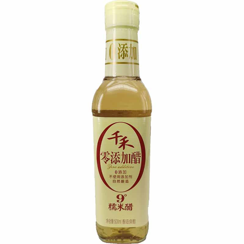 千禾 零添加醋 9°糯米醋 500毫升 /Klebreisessig 500ml QIANHE
