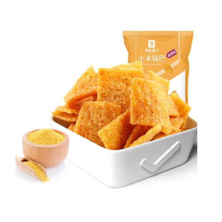 良品铺子 小米锅巴 麻辣味 90克 /Knusprige Hirse Hot &amp; Spicy 90g BESTORE