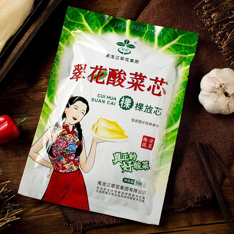 翠花 酸菜芯棵装 500克 /Saures Gemüsekern 500g CUIHUA