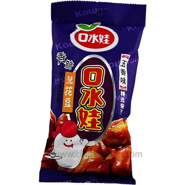 口水娃 兰花豆(五香味) 75克 /Saubohnen Fünf Gewurzen Geschmak 75g KouShuiWa
