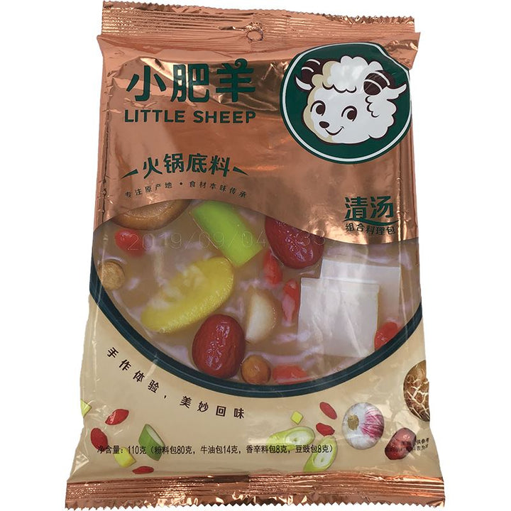 小肥羊 火锅底料清汤 110克 /Hot Pot Soße Basis Feuertopfsauce mild 110g LITTLE SHEEP
