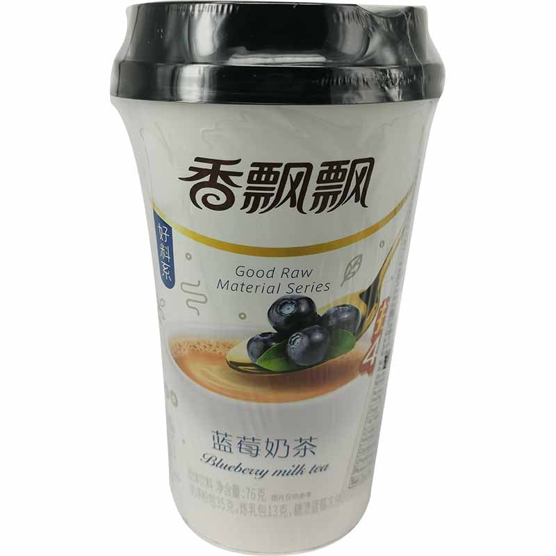 香飘飘 好料系 蓝莓奶茶 76克 / Milchtee Blaubeere Geschmack 76g XPP