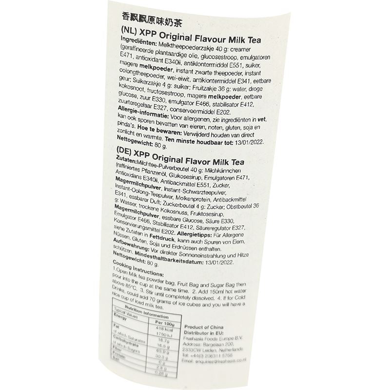 香飘飘 经典系 原味奶茶 80克 / Milchtee Originalgeschmack 80g XPP