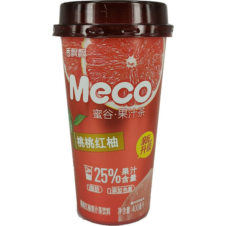 蜜谷 果汁茶 桃桃红柚 400毫升 /Fruchtsaft Teegetränk Pfirsich‑ Rosa‑ Grapefruit‑ Geschmack 400ml Meco