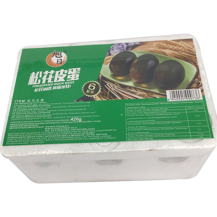 旭日 松花皮蛋 360克/Tausendjährige Enteneier eingelegtes Ei 360g XU RI