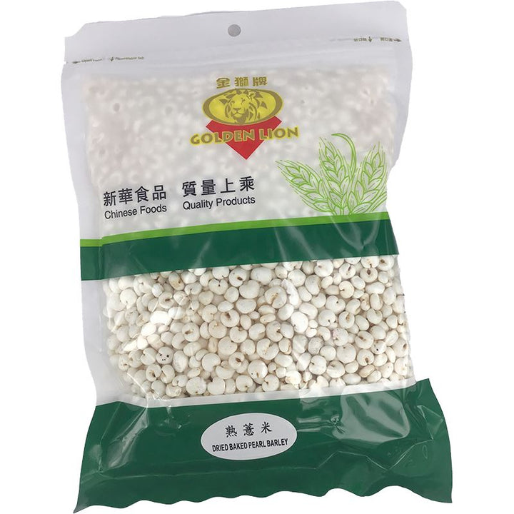 金狮牌 熟薏米 薏仁 80克 /Getrocknete Gebackene Perlgraupen 80g Golden Lion