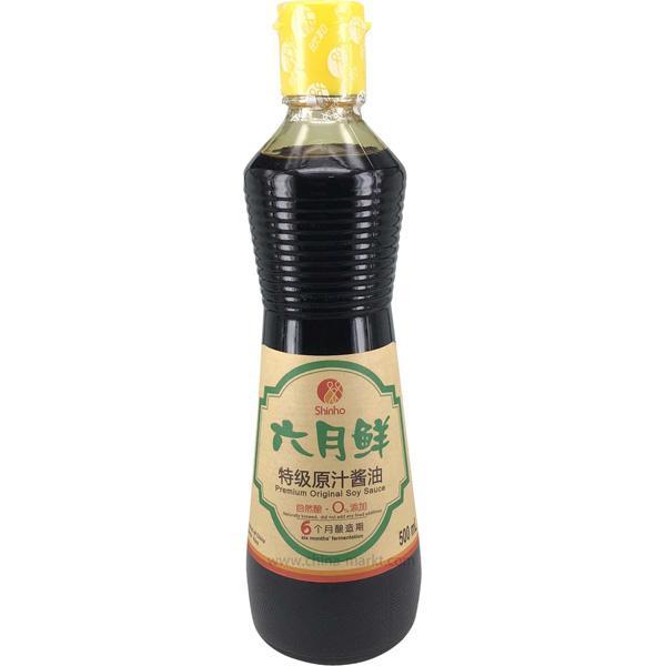 欣和 六月鲜 特级原汁酱油 500毫升 /Premium Original Sojasauce 500ml SHINHO