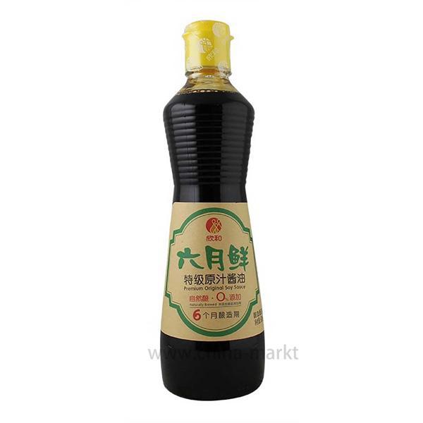 欣和 六月鲜 特级原汁酱油 500毫升 /Juni Premium Originale Sojasoße 500ml Shinho