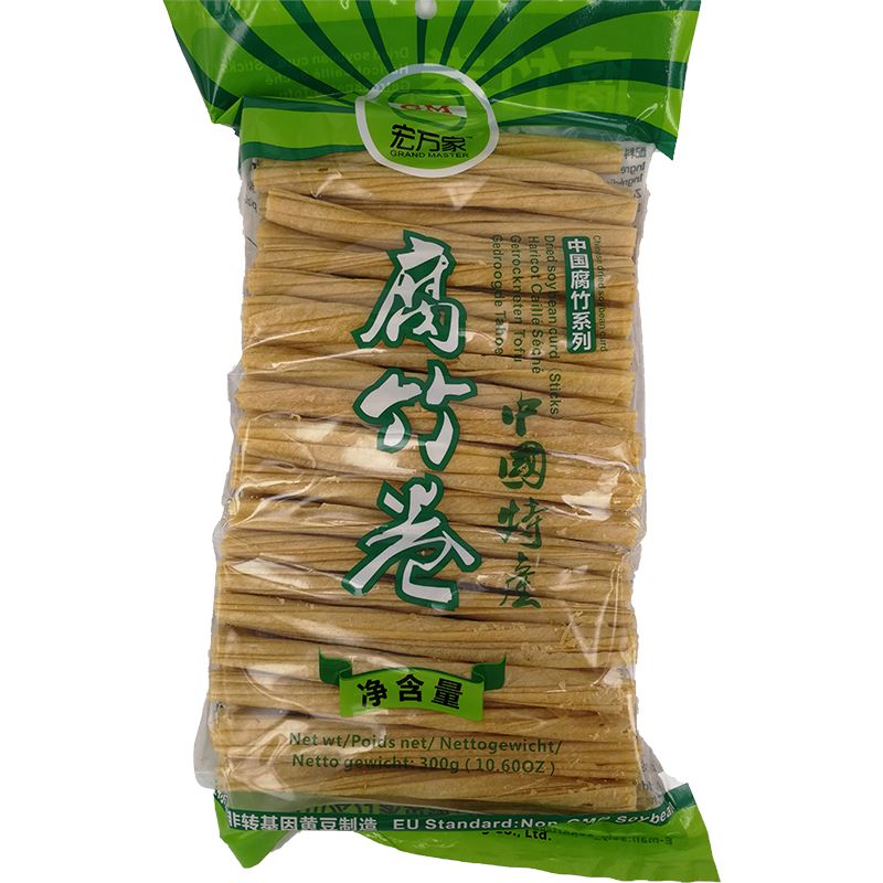 宏万家 腐竹卷 300克 / Getrocknete Tofu in Rolle 300g