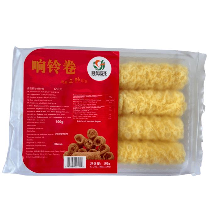 食在辰华 响铃卷 8支装 原味 /Frittierte Sojahaut Tofu Rollen 100g ENJOY CHENHUA