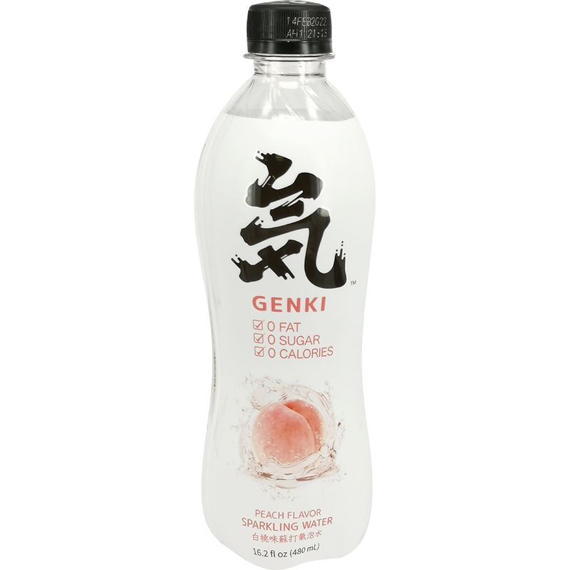 元气森林 白桃味苏打气泡水 480毫升 /Genki Forest Sprudelwasser mit Pfirsichgeschmack 480ml