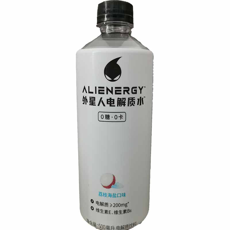 元气森林 外星人电解质水 荔枝海盐 500毫升 /Elektrolytgetränke Litschigeschmack 500ml ALIENERGY YUANQISENLIN