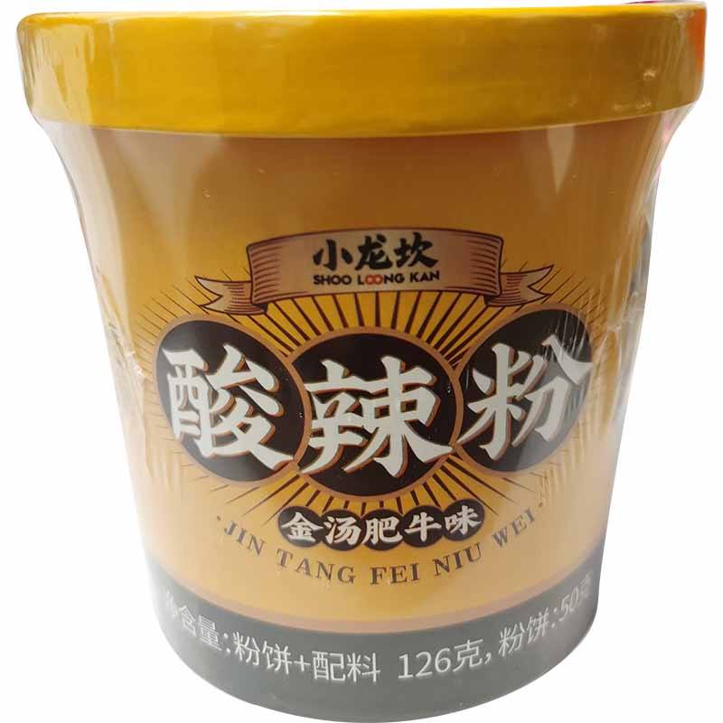 小龙坎 酸辣粉 金汤肥牛味126克 /Süßkartoffel Rindfleischgeschmack 126g SHOOLOONGKAN