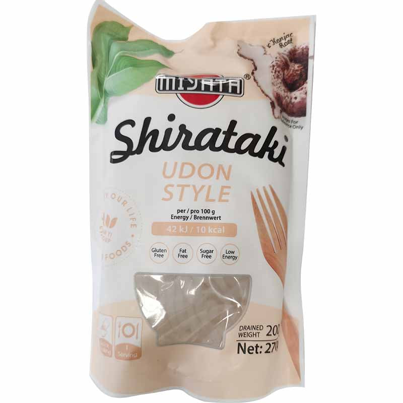 蒟蒻乌冬 魔芋乌冬 270克 /Shirataki Udon Nudeln aus Konjakmehl 270g Miyata